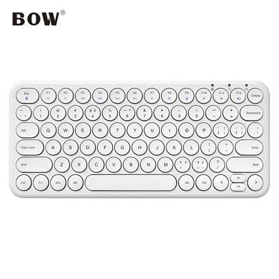 航世（BOW）HW098SC无线键盘超薄便携键盘复古圆帽笔记本电脑家用