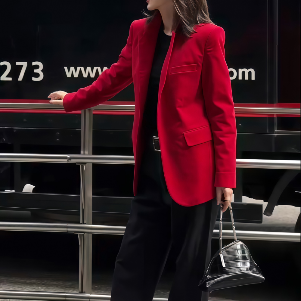 收腰汉服装西装外套显瘦通勤女