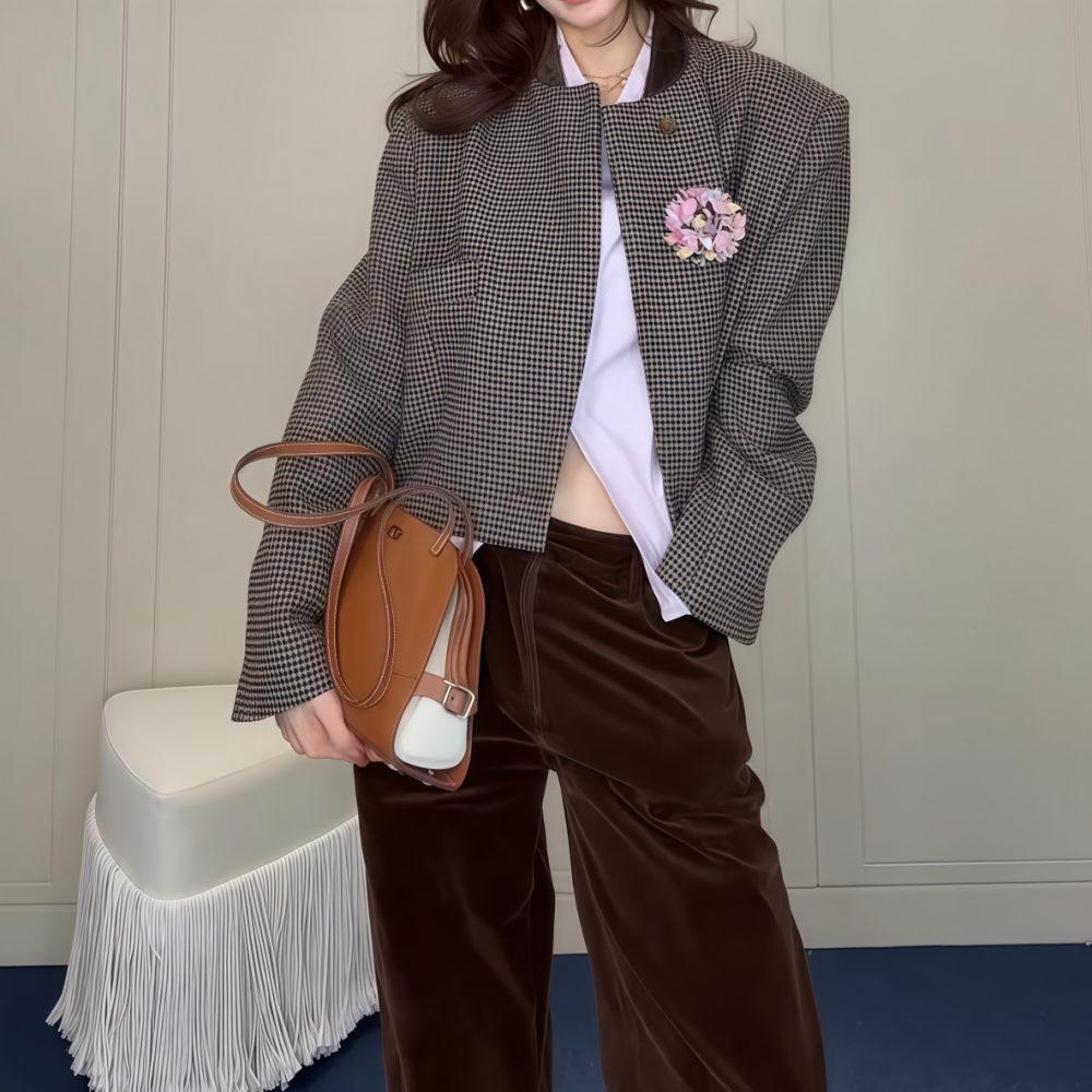 通勤显瘦百搭日常短款西装外套女