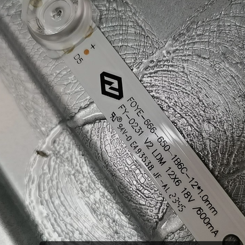 适用于D65CUCNN灯条F0YE-666-650-1B6C12*1.0mm 12条6灯 65.5cm