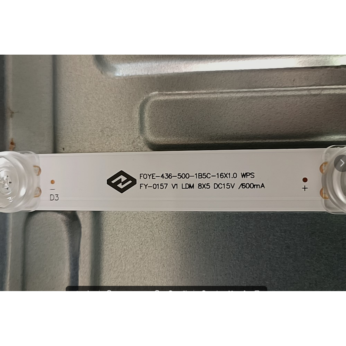 适用威普森WPS-F5000-EX灯条FOYE-436-500-1B5C-16X1.0 WPS背光灯