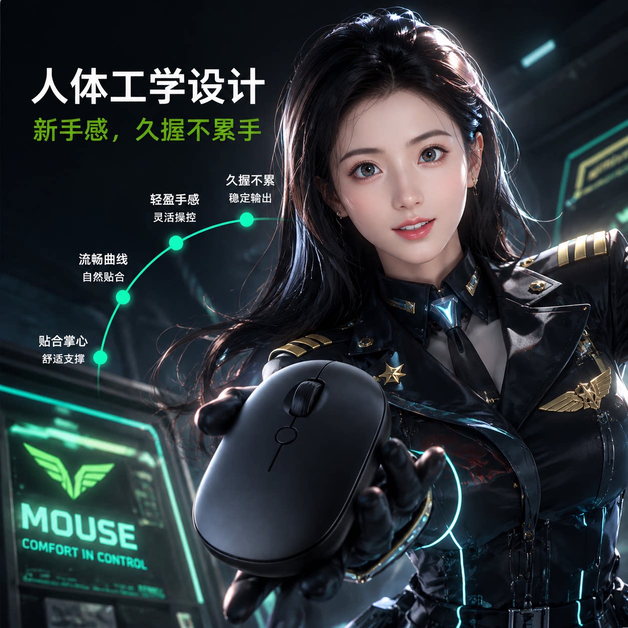 无线静音鼠标 办公家用适用于苹无线鼠标