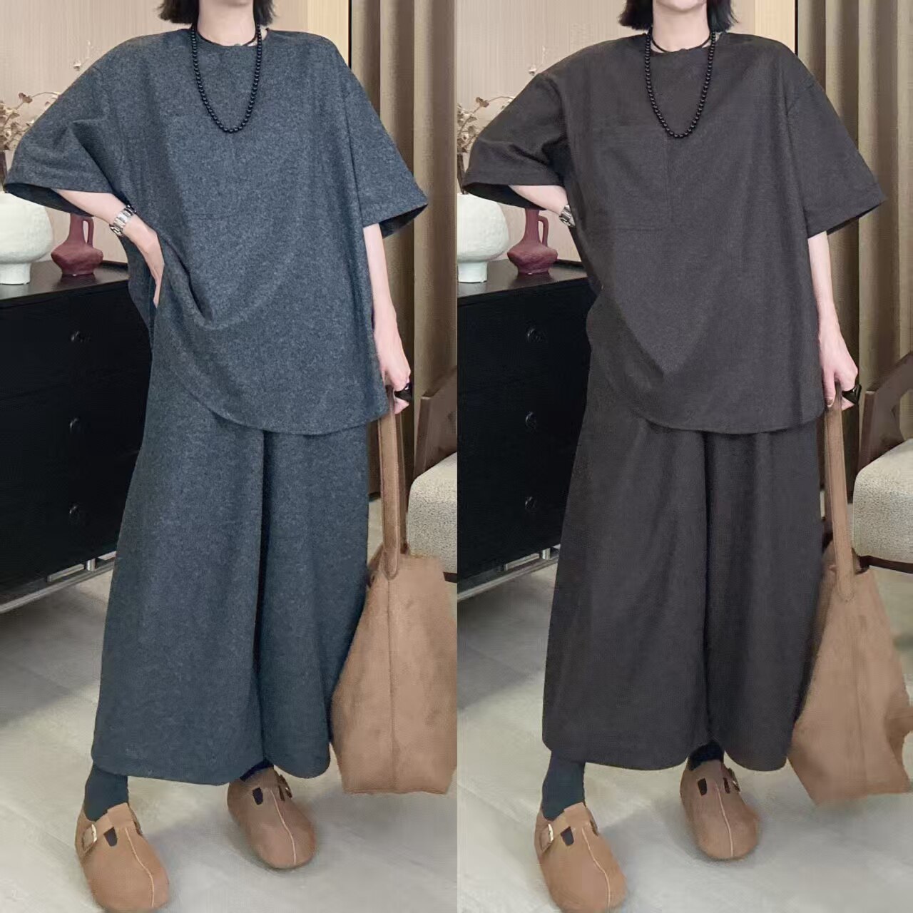 Dayuan  极简大牌羊毛百时尚套装