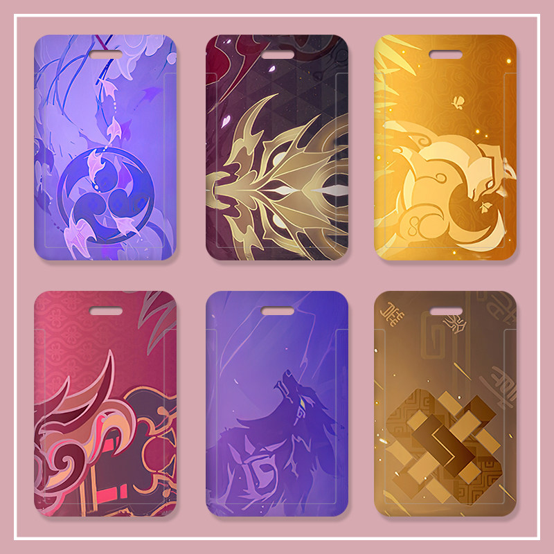 原神成就游戏名片菲谢尔夜鸦莫娜天星鬼颜可莉爆弹学生饭校园卡套