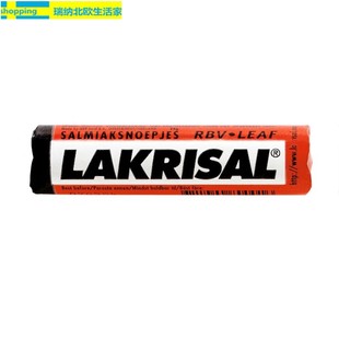 现货瑞典进口LAKRISAL经典甘草润喉糖清新口气味道浓郁片剂装25g