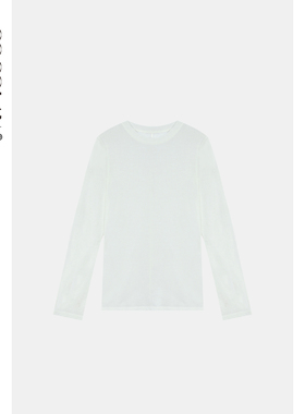 COCOLAN【奶芙】春季新款纯色打底女白色长袖T恤CL1TX5239