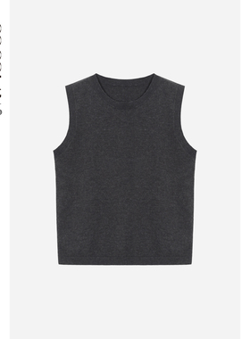 COCOLAN【红锈线-背心】100绵羊毛秋季无袖毛衣女针织背心CL6BX70