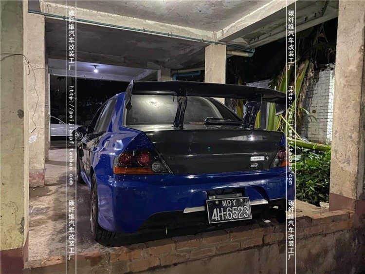 三菱Lancer Evolution EVO 7 8 9代改Varis碳纤维尾翼定风