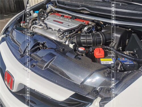 适用于本田思域FD2碳纤维水箱板CIVIC FD1改装水箱片隔热板小包围