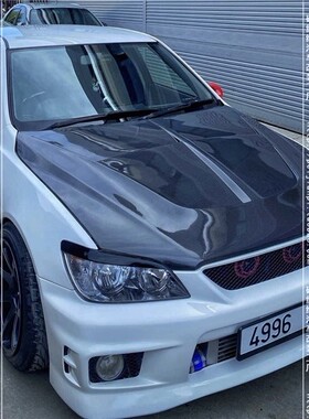 适用于雷克萨斯IS200碳纤维机盖Altezza咬地鲨改装开孔引擎盖头盖