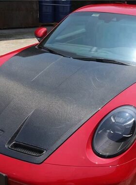 适用于保时捷911干碳纤维机盖992改装GT3开孔引擎盖机头盖大包围