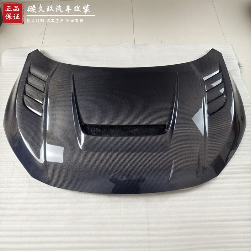 适用本田十代思域碳纤维机盖FK7 FK8 Type-R改装JS开孔引擎盖头盖