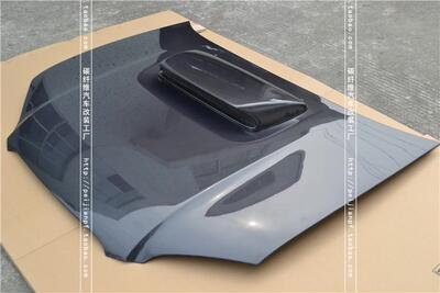 适用斯巴鲁翼豹7代碳纤维机盖Impreza七代WRX改装开孔引擎盖头盖