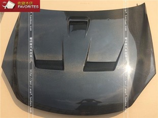 适用于三菱蓝瑟碳纤维机盖Lancer菱悦V3改装EVO款开孔引擎盖头盖