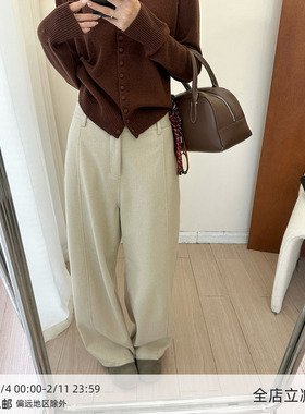 【10/13 20:00】MUCCHIC/老钱风肌理感镰刀裤休闲裤