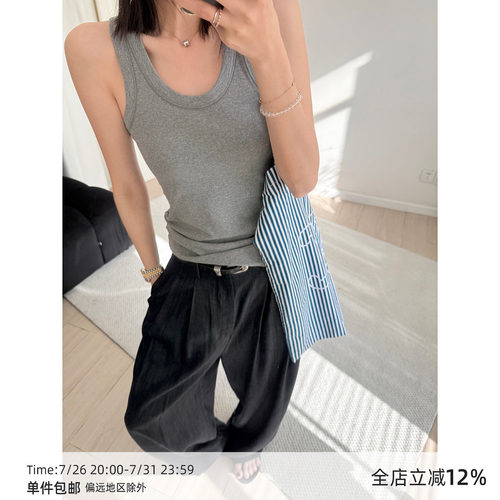 【4/15 20:00】MUCCHIC/U领工字背心