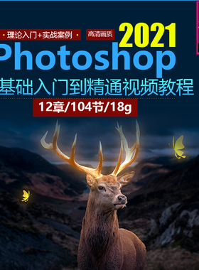 PS抠图海报合成课程 Photoshop CC2021零基础入门到精通视频教程