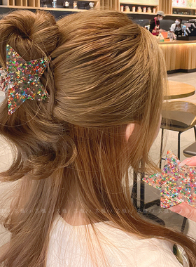 五角星马尾大抓夹女后脑勺盘发鲨鱼夹高级感发卡发抓2025年新款