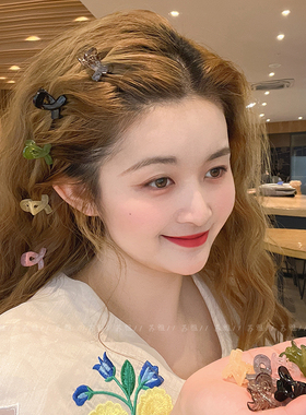 抓夹小号公主头发卡发夹女刘海夹前额发卡碎发鸭嘴夹半扎发发抓