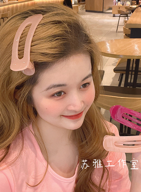 大号发夹女一字夹碎发前额边夹头发鸭嘴夹侧边刘海夹发卡夹子头饰