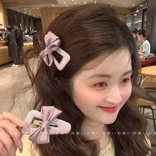 少女心甜美蝴蝶结三角发夹掰掰夹