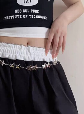金属链条腰链女百搭装饰皮带时尚束腰显瘦简约腰封配裙子收腰配饰