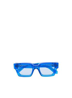 代购off-white男士太阳镜遮光防紫外线清晰视野时尚佩戴蓝色