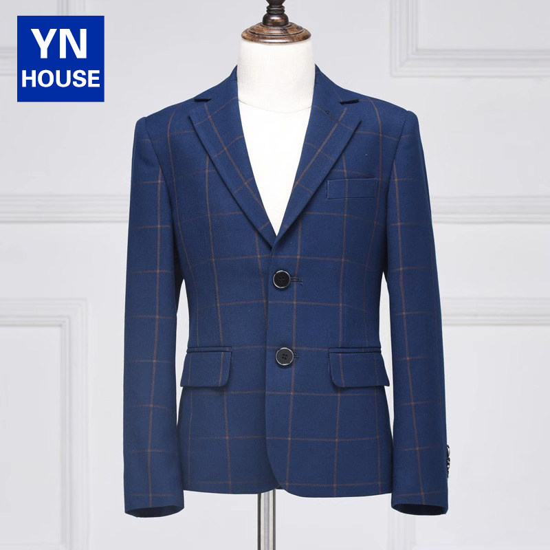 衣诺坊儿童单西服外套男童花童休闲韩版小西装中大童礼服主持人