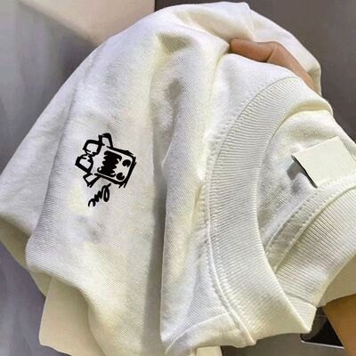 2026新款美式260g重磅潮牌纯棉短袖t恤男款衣服青少年半袖圆领ins