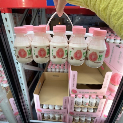 Нанкин Сэм покупает кисломолочный йогурт со вкусом гуавы Asahi Vipshop 200 г * 10 бутылок с доставкой SF Express