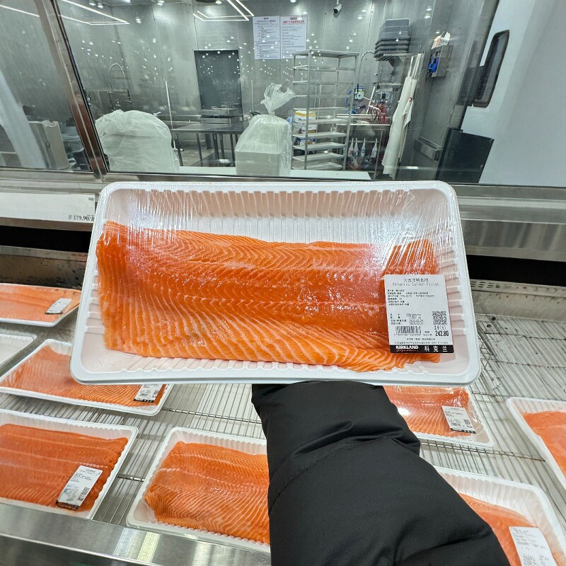 新鲜三文鱼排大西洋鲑鱼排1kg