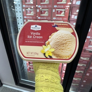 顺丰冷运配送 新西兰进口MM香草味冰淇淋614g 南京 山姆超市代购