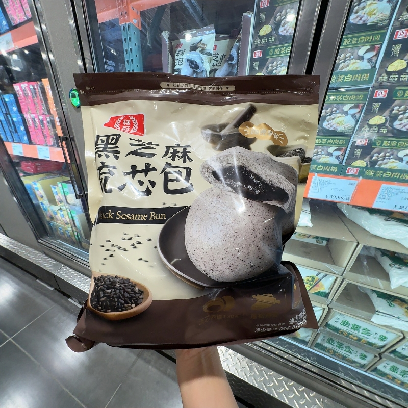 开市客桂冠黑芝麻流芯包1.08kg