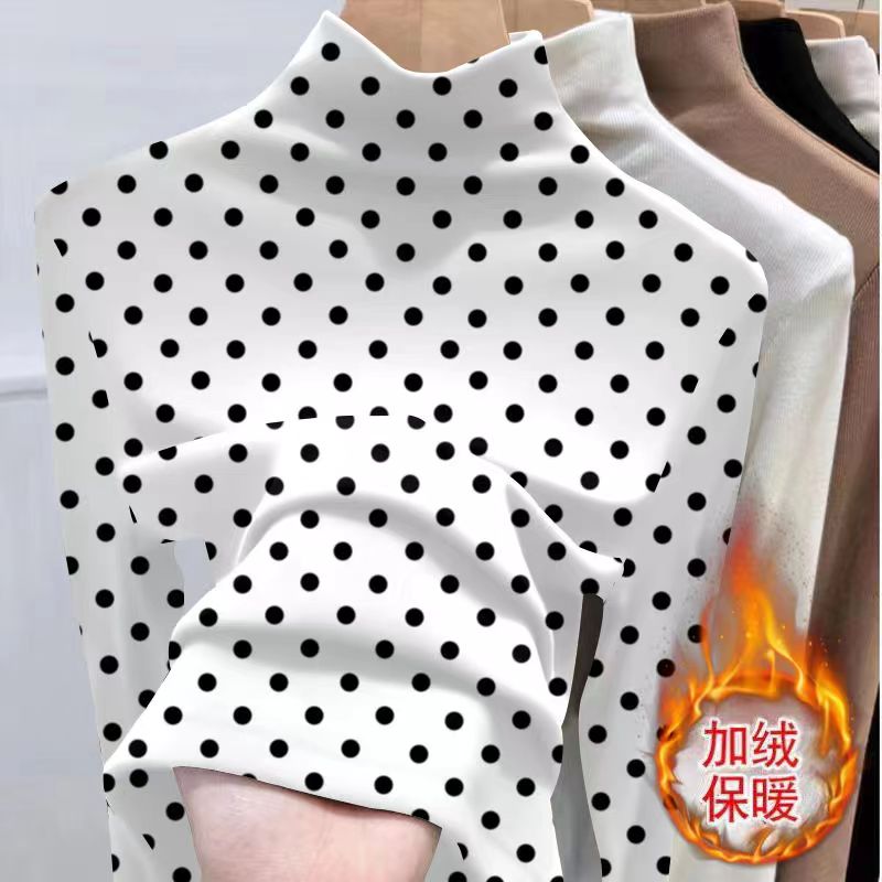 半高领打底衫女德绒女士长袖