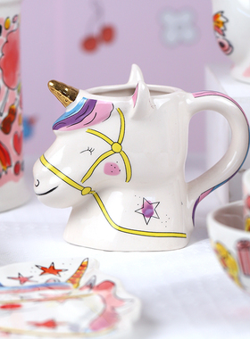 BLOND独角兽系列荷兰太太陶瓷餐具西餐牛排盘茶壶套装整套碗瓶罐