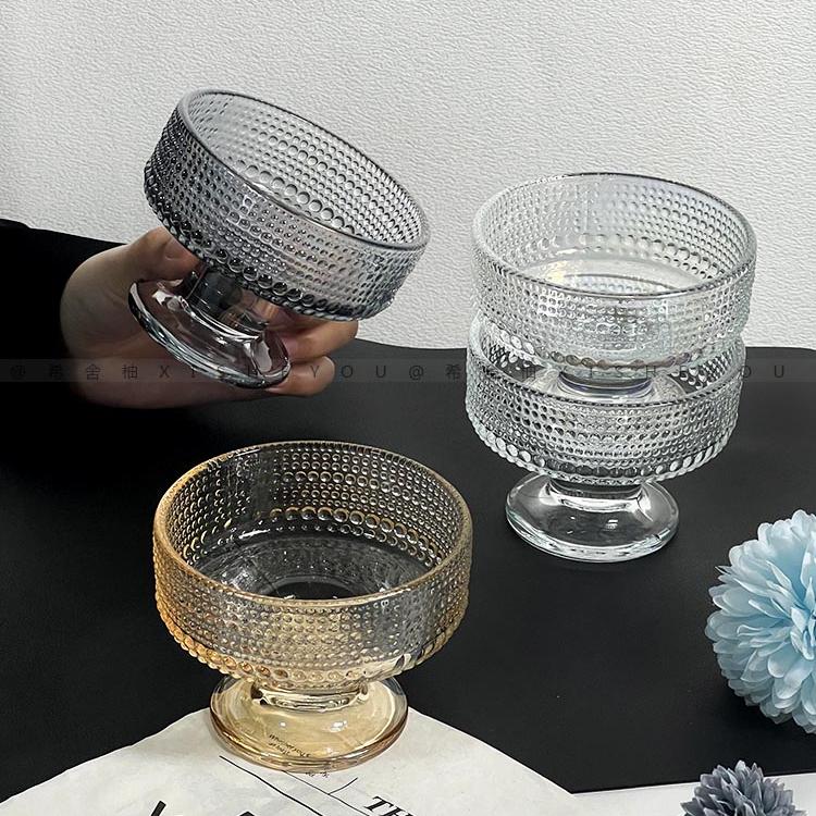 玻璃高脚雪糕甜品杯冰激凌碗