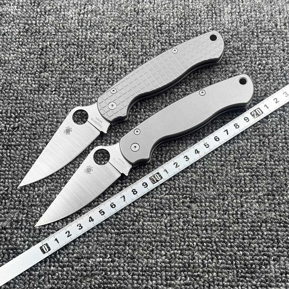 蜘蛛 C81钛合金柄折刀户外野营狩猎战术防身高硬度口袋EDC工具刀