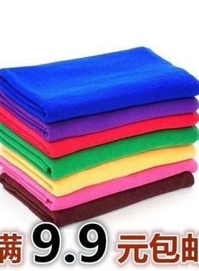超细纤维干发毛巾美容美发吸水35X75cm粉红色绿色深蓝色橙色紫色