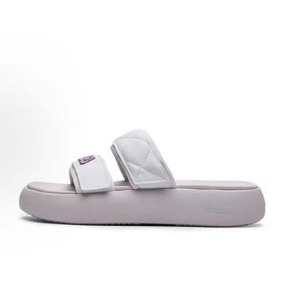 FILA斐乐 DONUT 厚底魔术贴 防滑一字拖鞋 女款F12W221503FGA