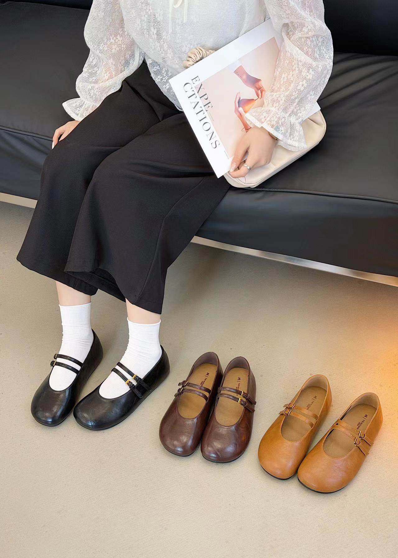 玛丽珍鞋女2026春季新款小香风小皮鞋双带舒适软底浅口单鞋,女鞋,玛丽珍鞋,淘宝优惠券,粉丝福利购,淘宝优惠卷