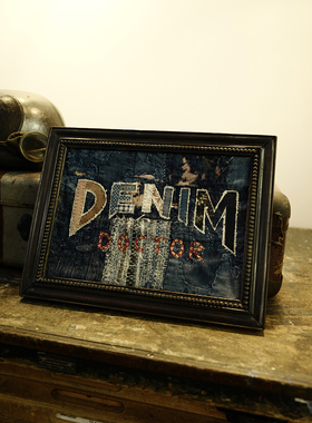 denim doctor丹宁医生古布招牌店招广告画定制