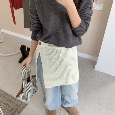 深海针织叠穿百搭女屁帘
