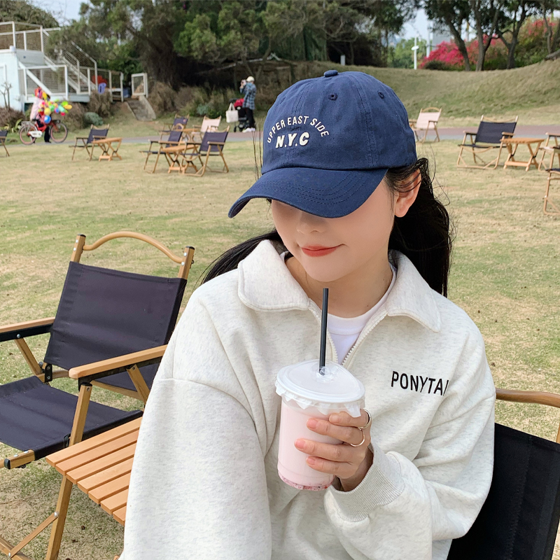 大头大脸福音韩国nyc软底棒球帽