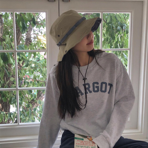 ins同款户外登山帽遮阳帽防紫外线夏速干渔夫帽防晒帽子大檐防晒