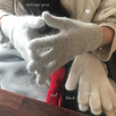 毛茸茸兔毛保暖手套男女冬季 可触屏户外骑行防寒保暖雪地红色 新款