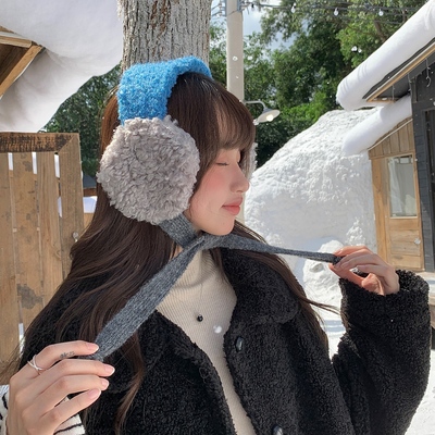 ins博主同款毛绒护耳保暖耳套