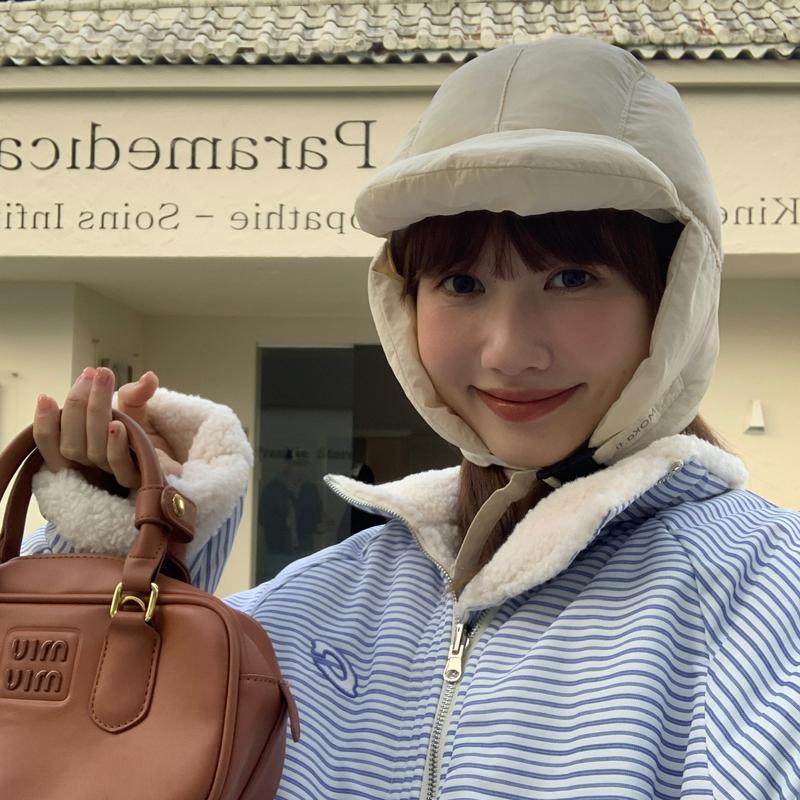 韩国博主同款雷锋帽女冬季可爱帽子骑车防风保暖帽护耳帽子飞行帽,服饰配件/皮带/帽子/围巾,帽子,淘宝优惠券,粉丝福利购,淘宝优惠卷