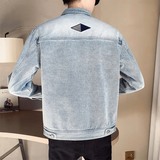 2025春款男士牛仔外套大口袋男牛仔夹克短款上衣B317/JK79/P125，男装工装外套，电商B317