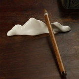 Dehua Sheep Fat, белая фарфоровая кисть горная ручка, фарфоровое фарфоровое маленькое украшение простая современная комната для искусства четыре сокровища