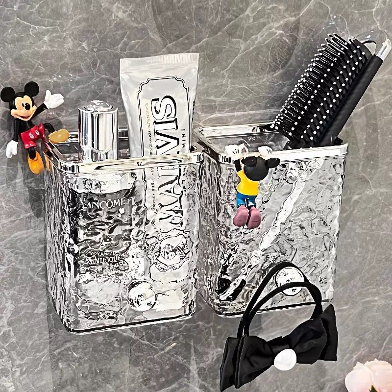 二次废弃洗脸巾收纳盒壁挂卫生间洗漱台置物架牙刷牙膏梳子收纳筒,家庭/个人清洁工具,浴缸置物架,淘宝优惠券,粉丝福利购,淘宝优惠卷